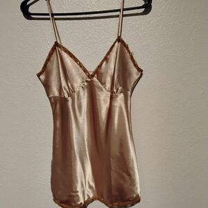 Vintage gold silk camisole